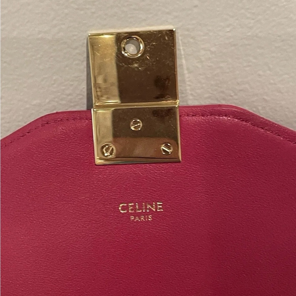 Celine C Calfskin Quilted Medium Bag In Pink. Gently Used. - Picture 6 of 15